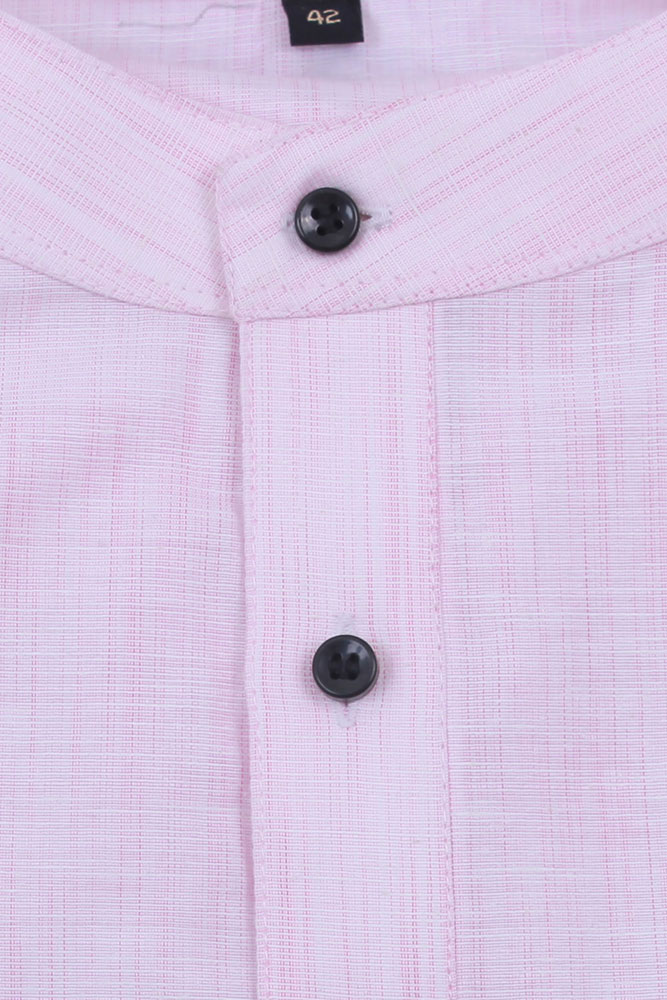 Mens solid pink color cotton Daily wear Kurta Set EKL4104